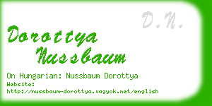 dorottya nussbaum business card